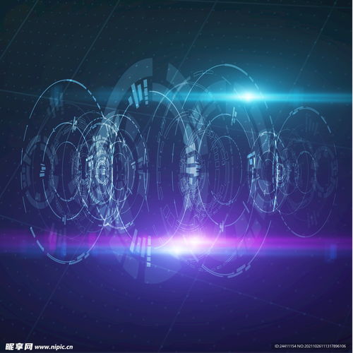 科技未来仪表盘HUD界面UI设计图与图标集